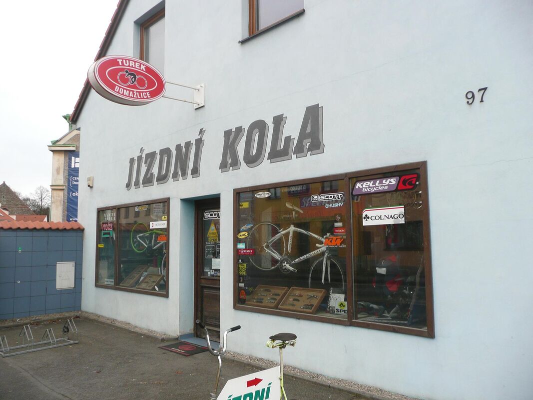 Exteriér prodejny Jízdní kola Turek